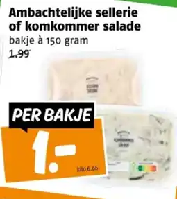 Poiesz Ambachtelijke sellerie of komkommer salade aanbieding