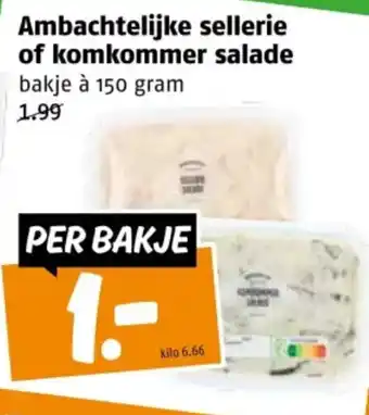 Poiesz Ambachtelijke sellerie of komkommer salade aanbieding