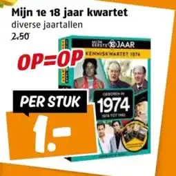 Poiesz Mijn 1e 18 jaar kwartet aanbieding