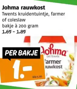 Poiesz Johma rauwkost aanbieding