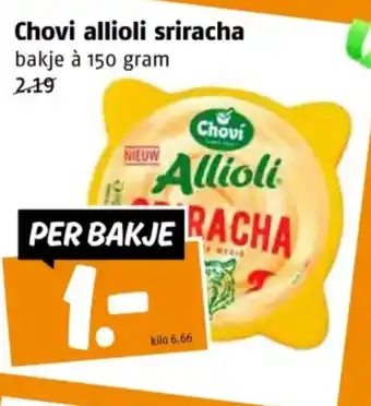 Poiesz Chovi allioli sriracha aanbieding