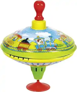 Bol.com Goki Humming top with wooden handle train aanbieding