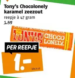 Poiesz Tony's Chocolonely karamel zeezout aanbieding