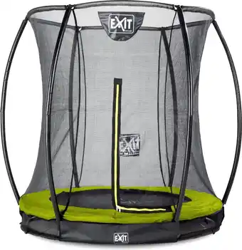 Bol.com EXIT Silhouette inground trampoline ø183cm met veiligheidsnet - groen aanbieding