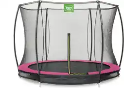 Bol.com EXIT Silhouette inground trampoline ø244cm met veiligheidsnet - roze aanbieding