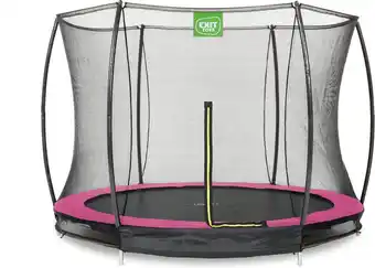 Bol.com EXIT Silhouette inground trampoline ø244cm met veiligheidsnet - roze aanbieding