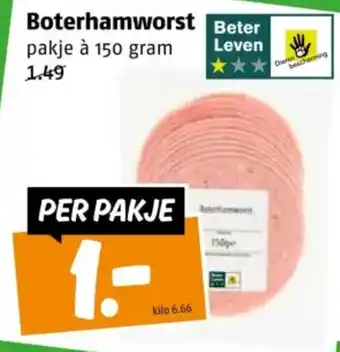 Poiesz Boterhamworst aanbieding