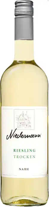 Wijnvoordeel 1 fles Niedermann Riesling Trocken QW Nahe aanbieding