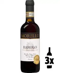 Wijnvoordeel (3x0,375L) Morello Barolo Probeerpakket kleine flesjes aanbieding