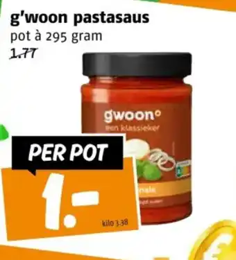 Poiesz G'woon pastasaus aanbieding