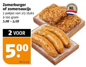 Poiesz Zomerburger of zomersaucijs aanbieding