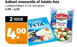 Poiesz Galbani mozzarella of Salakis feta aanbieding