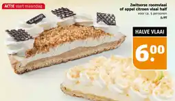 Poiesz Zwitserse roomvlaai of appel citroen vlaai half aanbieding
