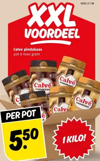 Poiesz Calve pindakaas aanbieding