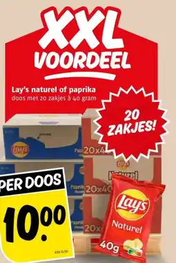 Poiesz Lay's naturel of paprika aanbieding