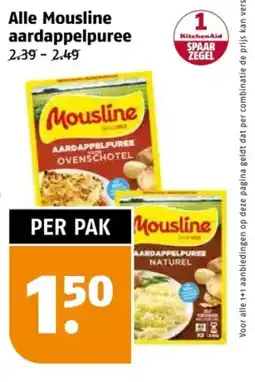 Poiesz Alle Mousline aardappelpuree aanbieding