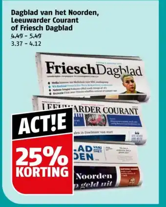 Poiesz Dagblad van het Noorden, Leeuwarder Courant of Friesch Dagblad aanbieding