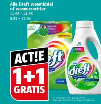 Poiesz Alle Dreft wasmiddel of wasverzachter aanbieding