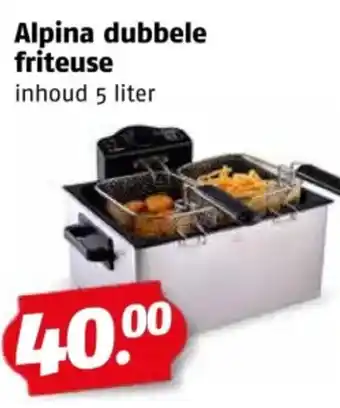 Poiesz Alpina dubbele friteuse aanbieding