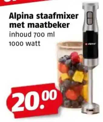 Poiesz Alpina staafmixer met maatbeker aanbieding