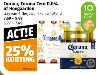 Poiesz Corona, Corona Cero 0.0% of Hoegaarden aanbieding