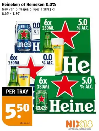Poiesz Heineken of Heineken 0.0% aanbieding