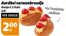 Poiesz Aardbei verwenbroodje aanbieding