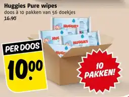 Poiesz Huggies Pure wipes aanbieding