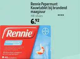 Jumbo Rennie Pepermunt Kauwtablet bij brandend maagzuur 48 stuks aanbieding