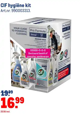 Makro CIF hygiëne kit aanbieding