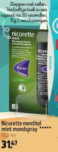 Jumbo Nicorette menthol mint mondspray aanbieding