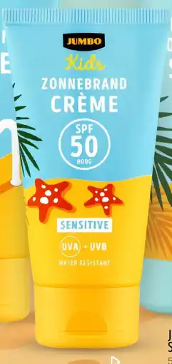 Jumbo Jumbo kids zonnebrand crème SPF 50 sensitive aanbieding