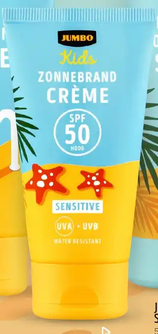 Jumbo Jumbo kids zonnebrand crème SPF 50 sensitive aanbieding