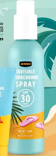 Jumbo Jumbo invisible zonnebrand spray SPF 30 aanbieding