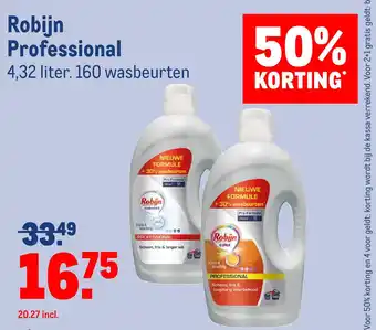 Makro Robijn Professional aanbieding