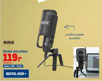 Makro Studio microfoon aanbieding