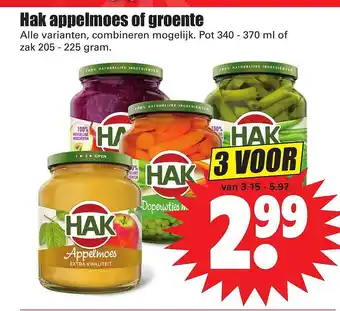 Dirk Hak Appelmoes Of Groente aanbieding