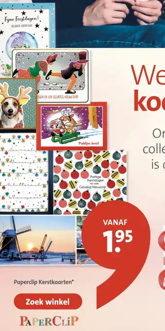 Bruna Paperclip Kerstkaarten aanbieding