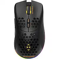 Bol.com Deltaco DM220 Draadloze Gaming Muis - Lichtgewicht - RGB - 6400 DPI - Zwart aanbieding