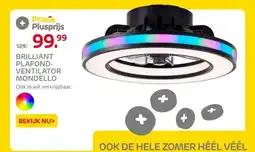 Praxis BRILLIANT PLAFOND- VENTILATOR MONDELLO aanbieding