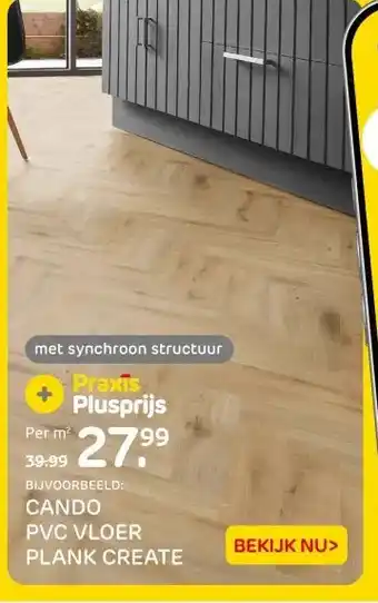 Praxis CANDO PVC VLOER PLANK CREATE aanbieding