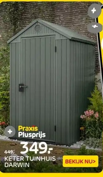 Praxis KETER TUINHUIS DARWIN aanbieding