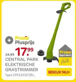 Praxis CENTRAL PARK ELEKTRISCHE GRASTRIMMER aanbieding