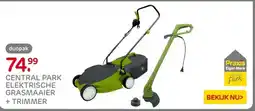 Praxis CENTRAL PARK ELEKTRISCHE GRASMAAIER + TRIMMER aanbieding