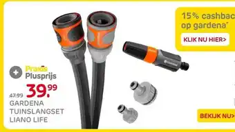 Praxis GARDENA TUINSLANGSET LIANO LIFE aanbieding