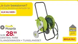 Praxis CENTRAL PARK SLANGENWAGEN + TUINSLANGSET aanbieding