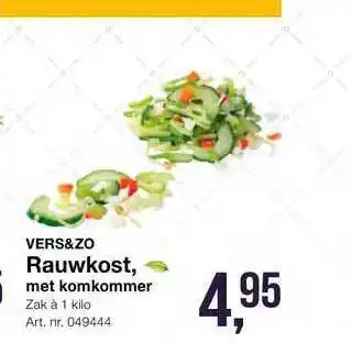 Bidfood Vers&Zo Rauwkost Met Komkommer 1 kilo aanbieding