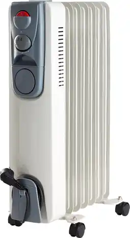 Bol.com Deski Elektrische Olieradiator met 7 Lamellen - Kachel - 1500 W - Wit aanbieding