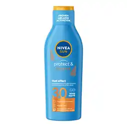 Etos NIVEA SUN Zonnebrand Protect & Bronze Zonnemelk SPF 30 200 ML aanbieding