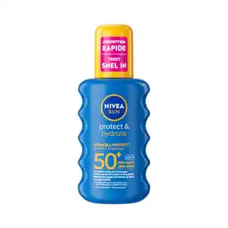 Etos NIVEA SUN Zonnebrand Protect & Hydrate Zonnespray SPF 50+ 200 ML aanbieding